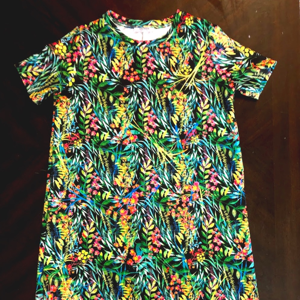 NWOT Tropical Floral Shift Dress